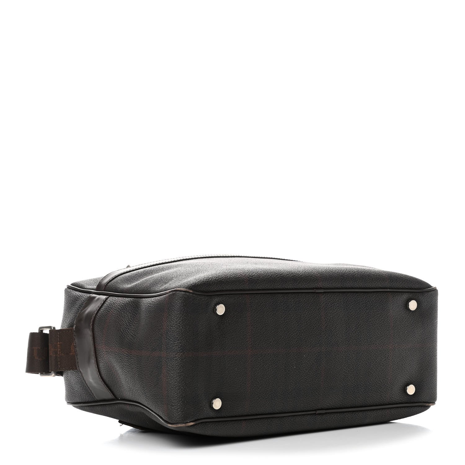 Burberry Smoked Haymarket Check Camera Bag Chocolate 3 of 10