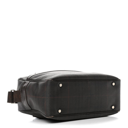 Burberry Smoked Haymarket Check Camera Bag Chocolate 3 of 10