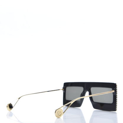 Gucci Acetate Crystal Mask-Frame Sunglasses GG0431S Black 4 of 8