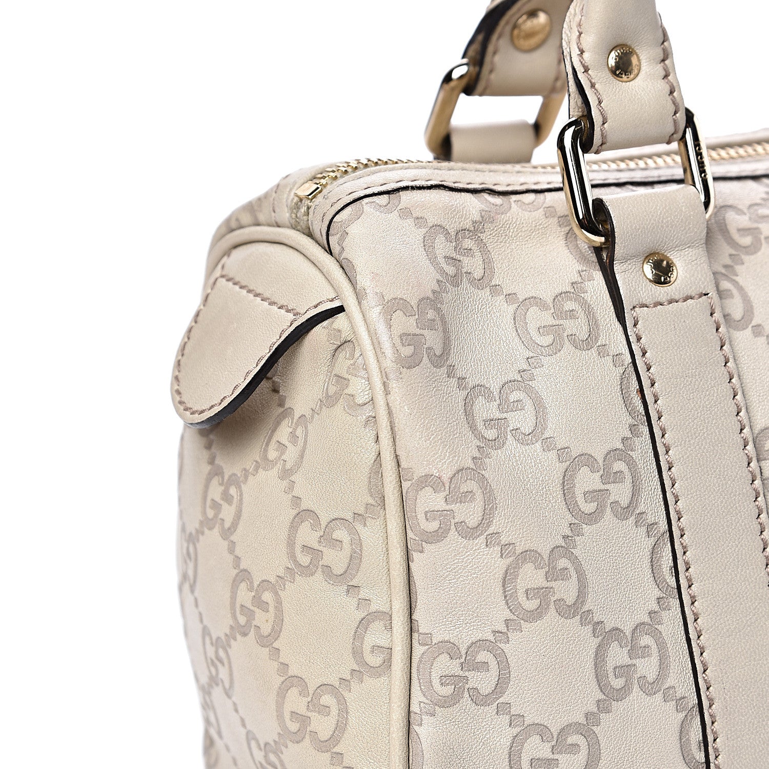 Gucci Guccissima Small Joy Boston Off White 13 of 16