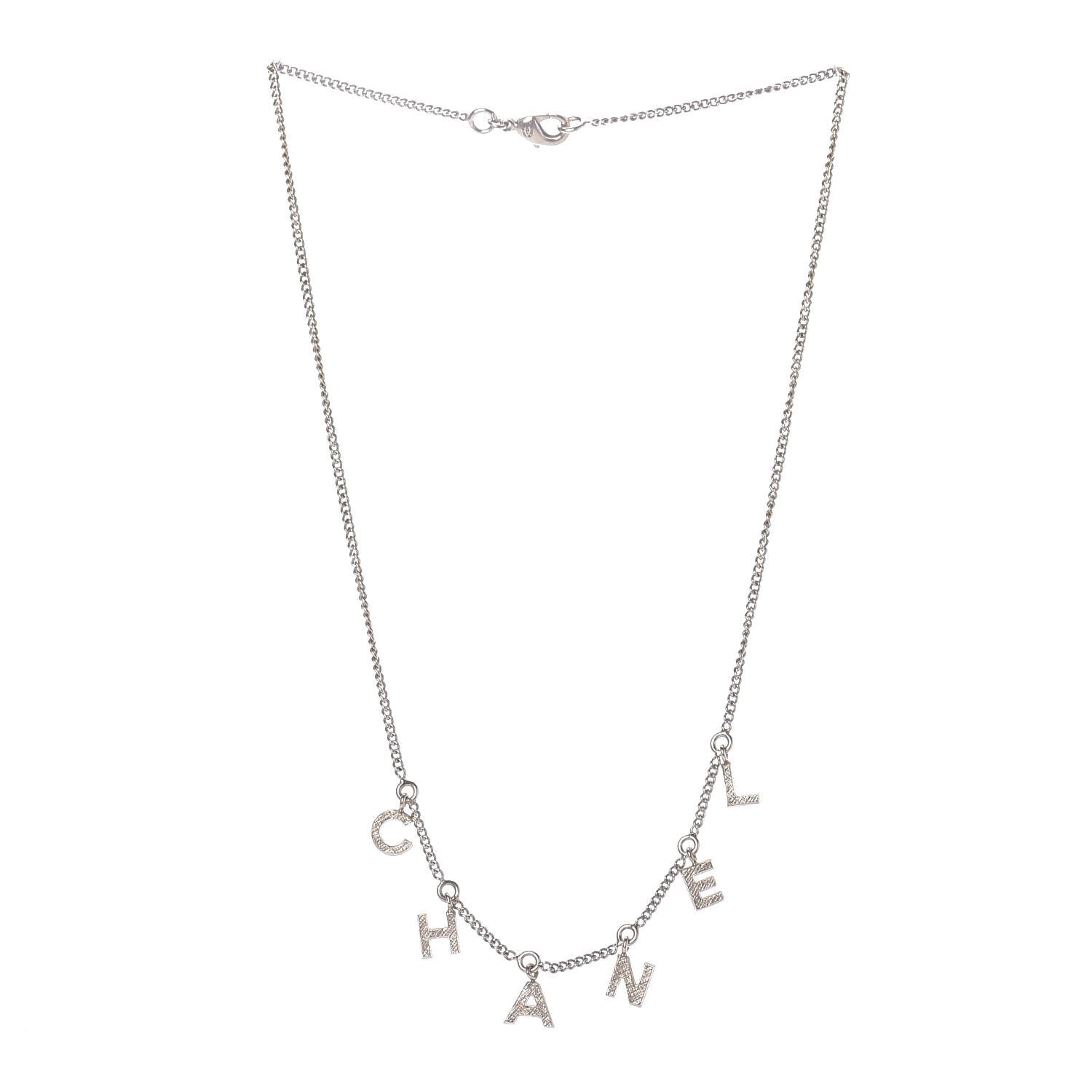 Chanel Logo Necklace Gold 3 of 5