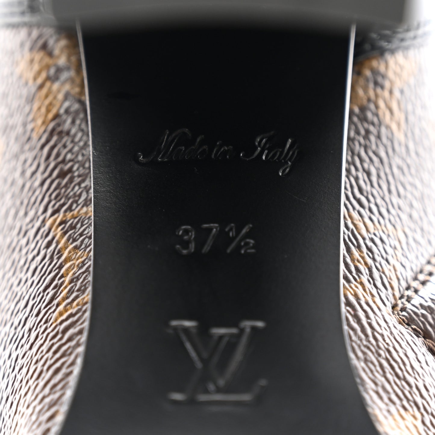 Patent Calfskin Monogram Star Trail Ankle Boots 37.5 Black