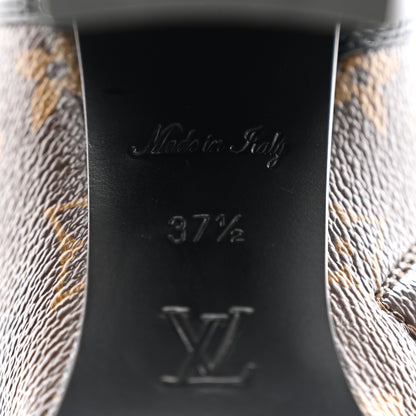Louis Vuitton Patent Calfskin Monogram Star Trail Ankle Boots 37.5 Black 7 of 8