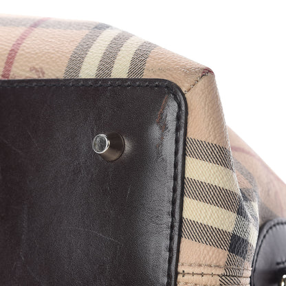 Burberry Haymarket Check Thornley Satchel Chocolate 17 of 22