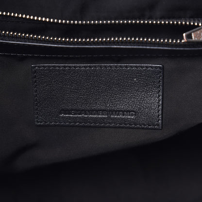 Alexander Wang Trimmed Fleece Suede Small Emile Black Silver Hardware 7 of 15