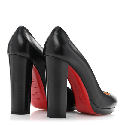 Christian Louboutin Kid Leather Grapi 120 Platform Pumps 39 Black 5 of 9