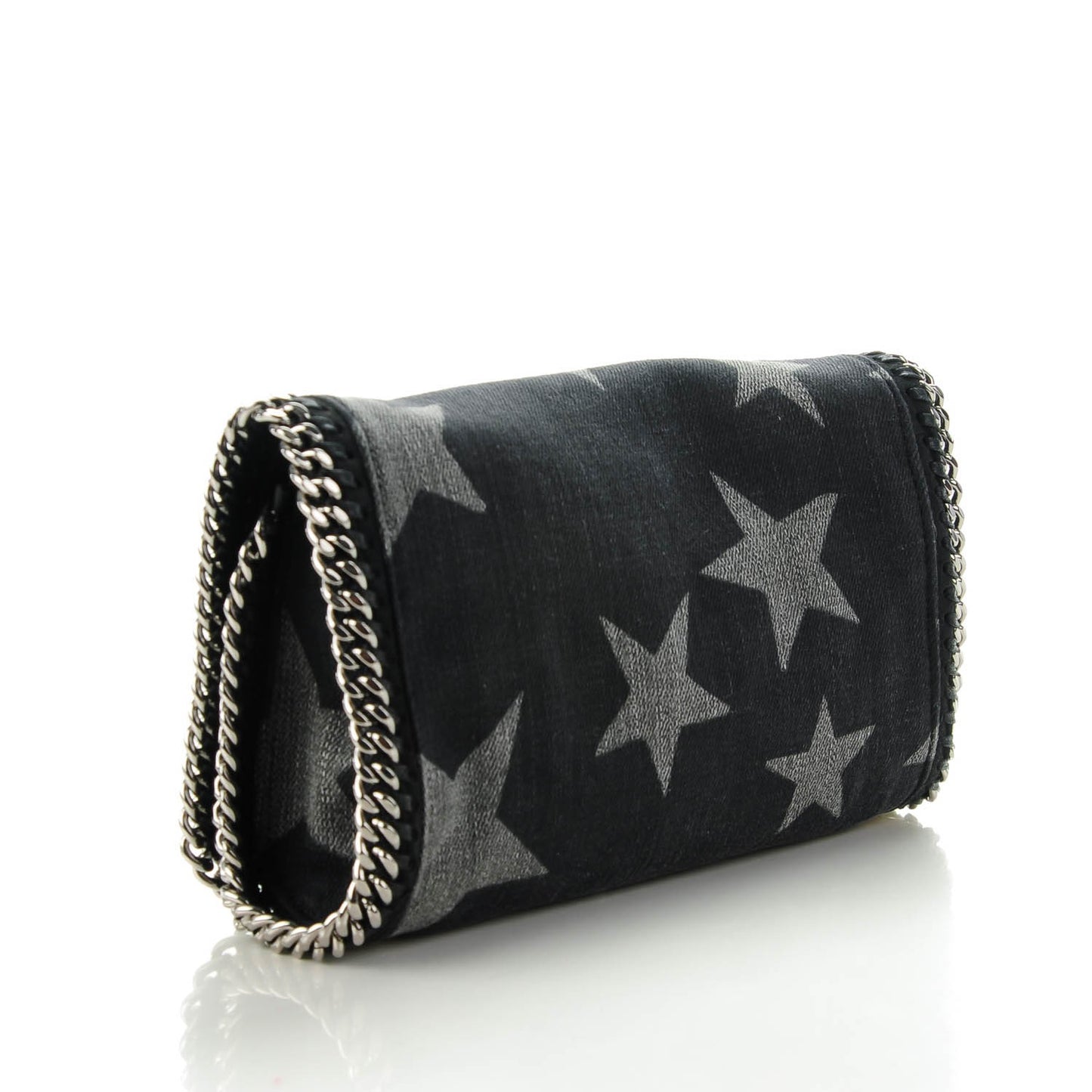 Denim Star Falabella Mini Tote Black