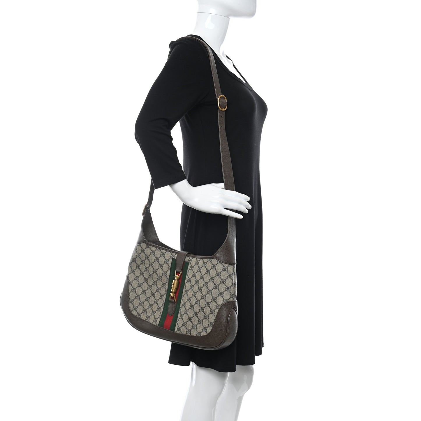 GG Supreme Monogram Textured Dollar Calfskin Super Mini Dionysus Shoulder Bag Beige Blue