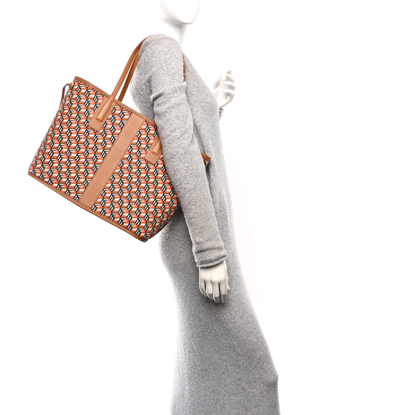 Visetos Medium Liz Reversible Shopper Tote Cognac