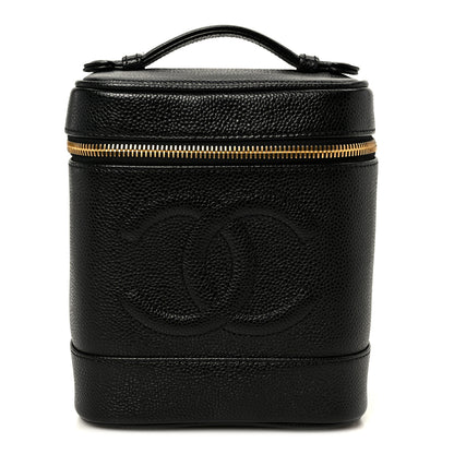 Chanel Caviar Vanity Cosmetic Case Black 1 of 11