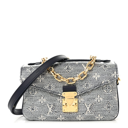 Louis Vuitton Monoglam Pochette Metis East West Blue 1 of 9
