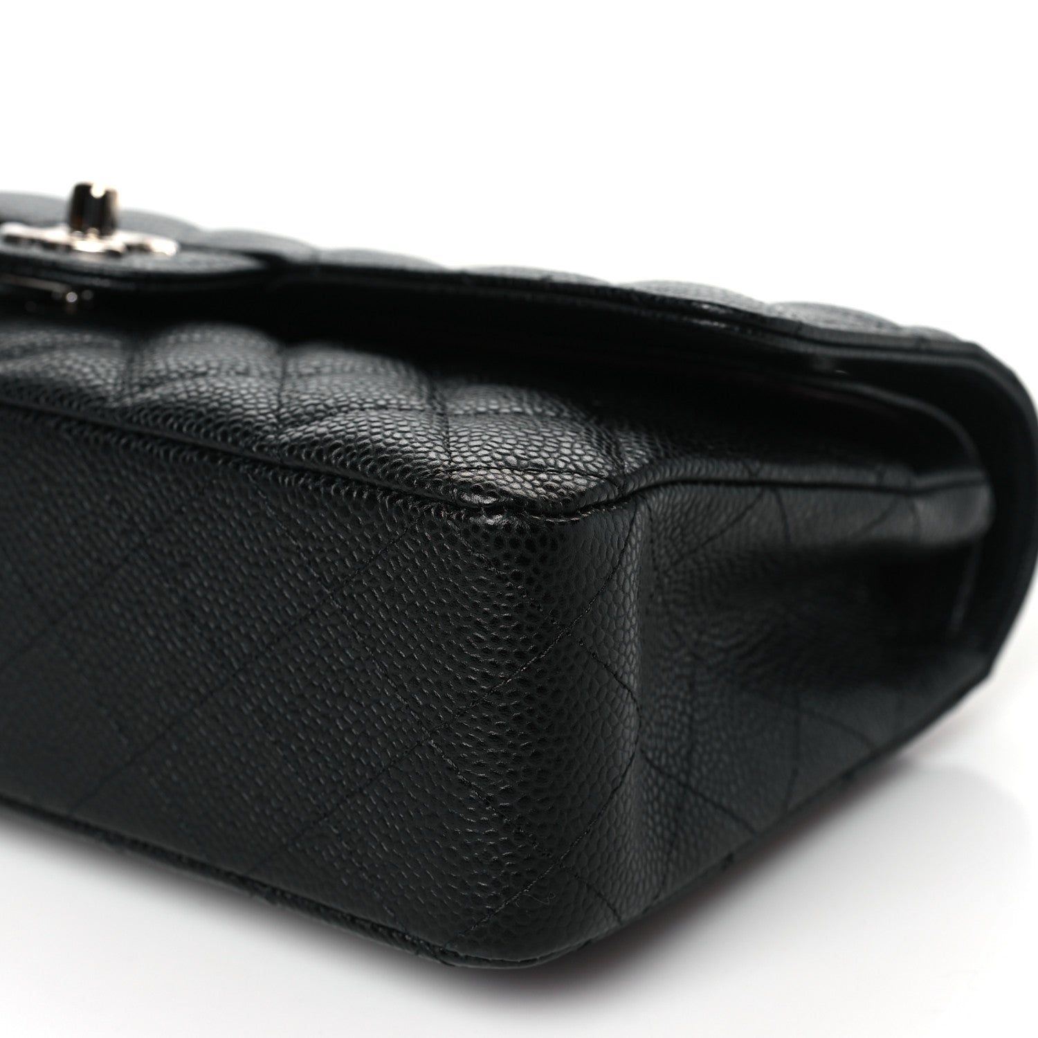 Chanel Caviar Quilted Medium Double Flap Black 10 of 11