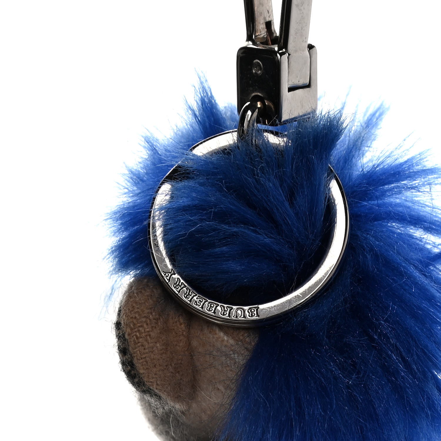 Burberry Cashmere Thomas Punk Teddy Bear Keychain Charm Camel 4 of 7