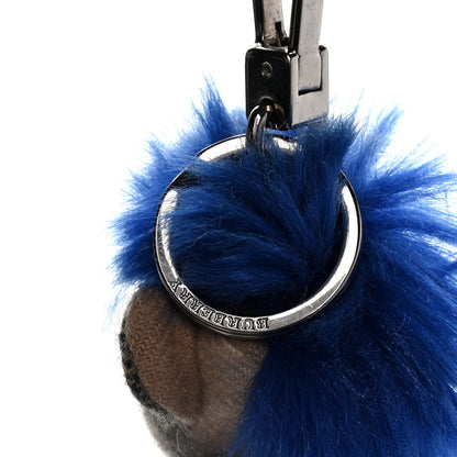 Burberry Cashmere Thomas Punk Teddy Bear Keychain Charm Camel 4 of 7