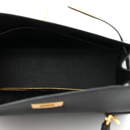 Hermes Epsom Kelly Sellier 28 Black 5 of 11