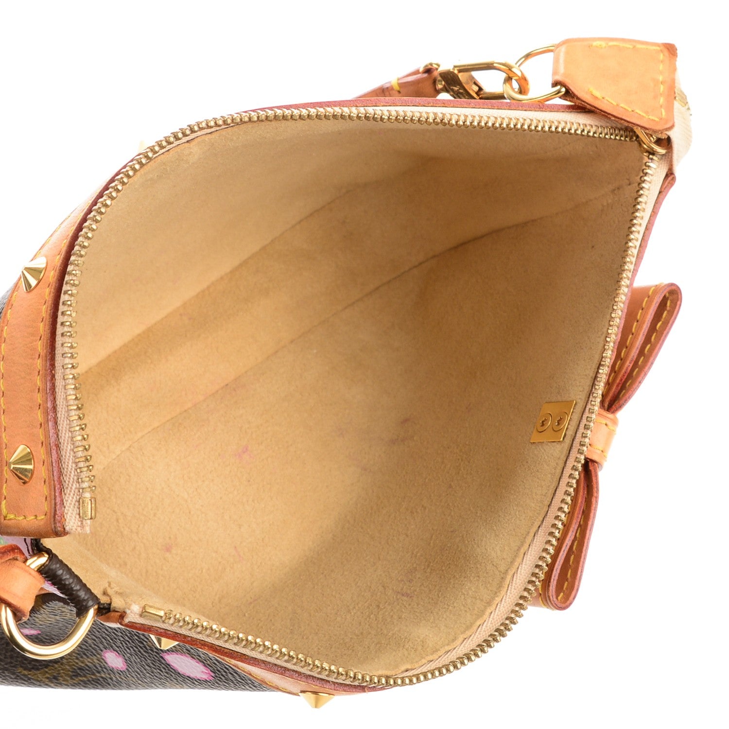 Louis Vuitton Monogram Cherry Blossom Pochette Accessories Brown 5 of 7