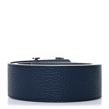 Louis Vuitton Taurillon Calfskin 30mm LV Initiales Reversible Belt 90 36 Navy 2 of 5