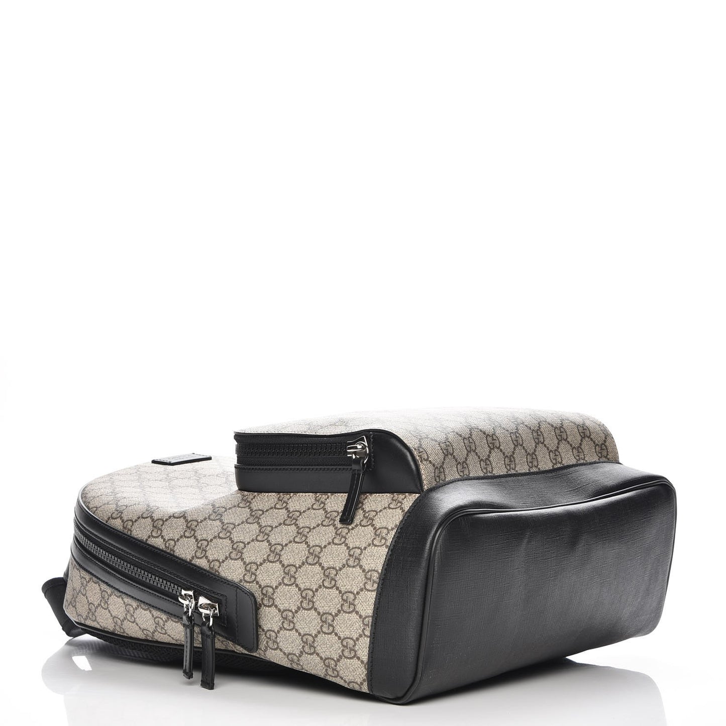 GG Supreme Monogram Medium Backpack Black