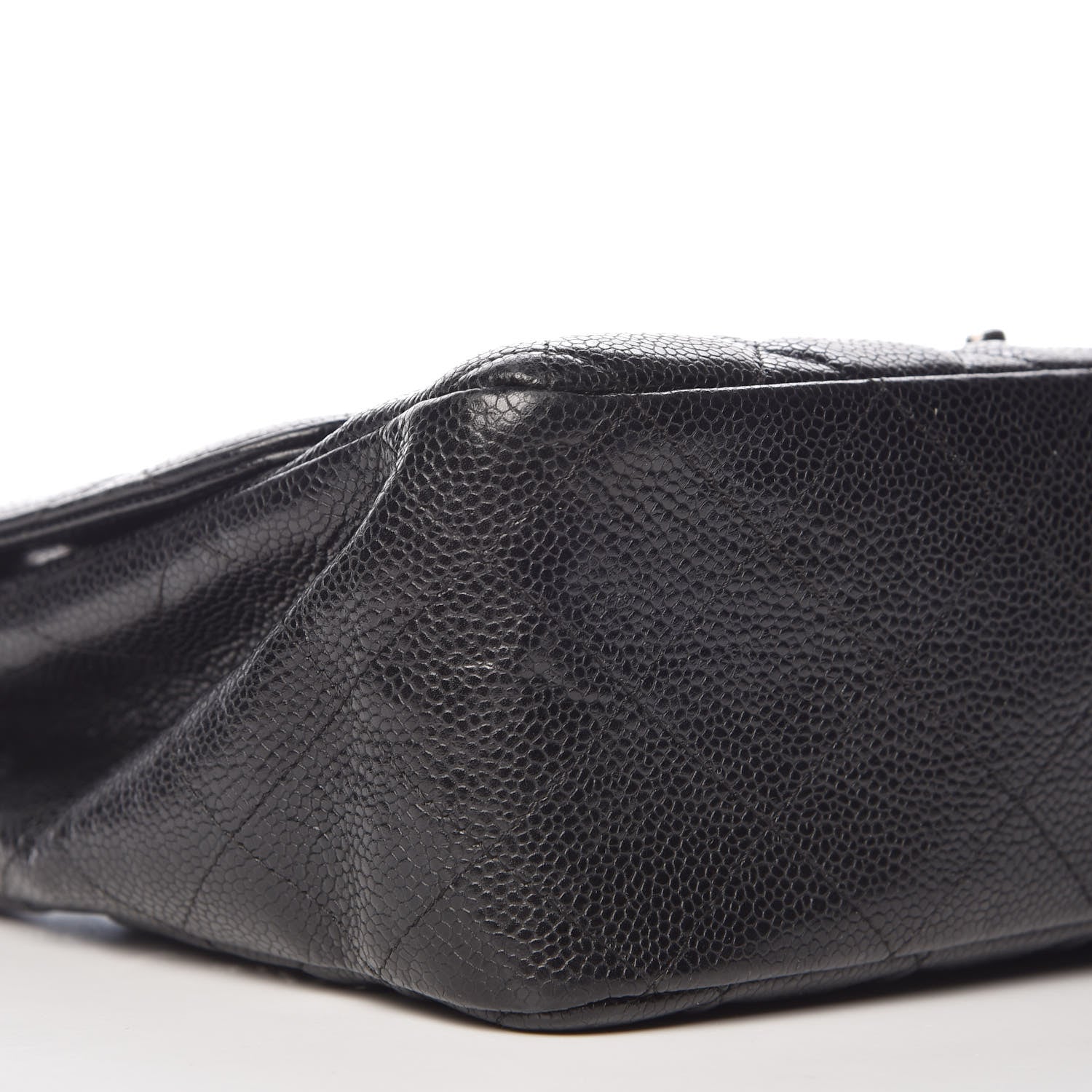 Chanel Caviar Quilted Jumbo Single Flap Black 11 of 13