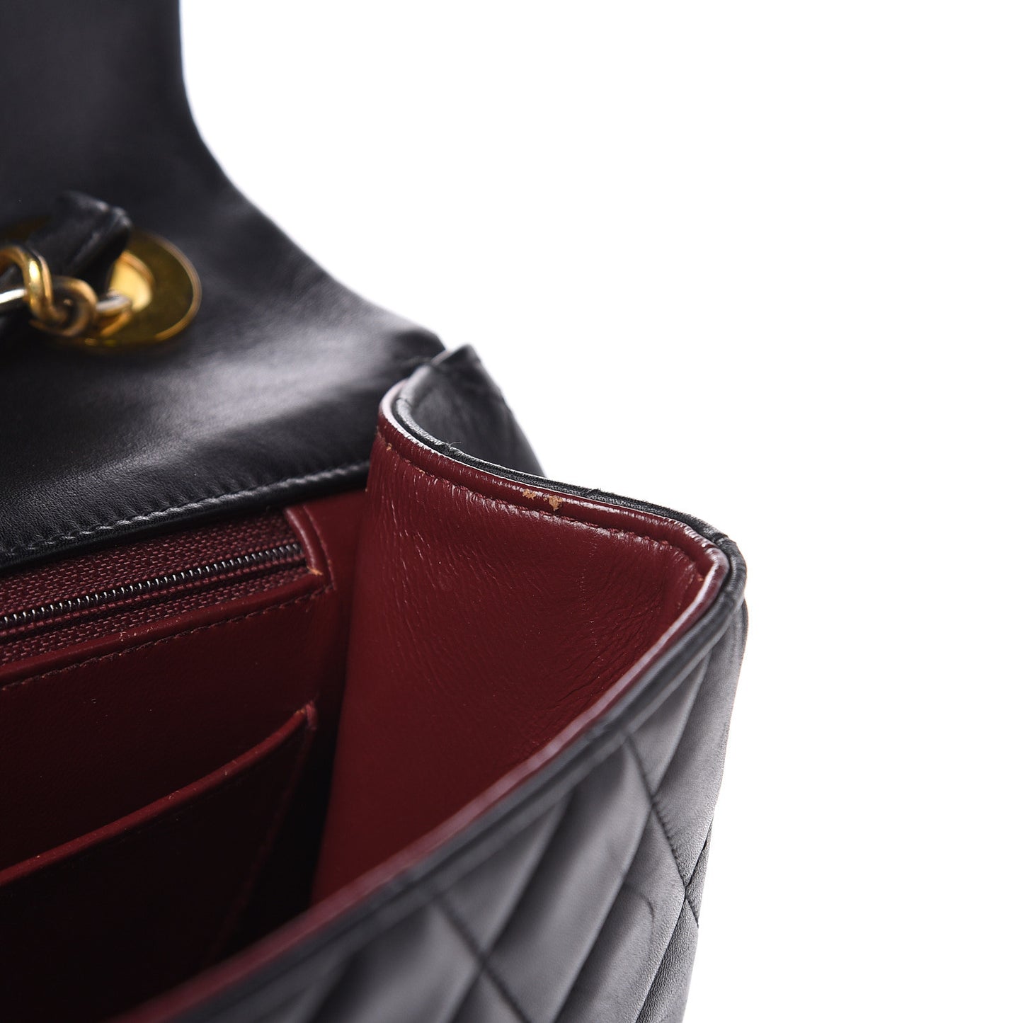 Lambskin Quilted XL Jumbo Single Flap Black