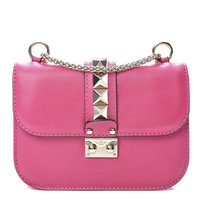 Valentino Garavani Vitello Small Glam Lock Rockstud Flap Pop Fuxia 1 of 10