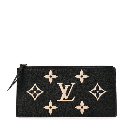 Louis Vuitton Empreinte Monogram Giant Crafty Pochette Felicie Zippered Insert Black 1 of 6