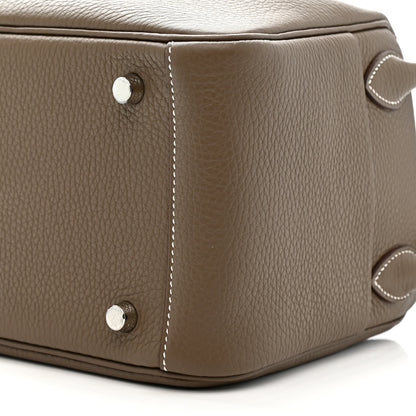 Hermes Taurillon Clemence Lindy 26 Etoupe 10 of 11