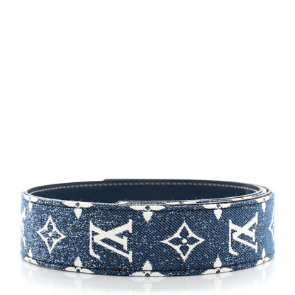 Louis Vuitton Denim Monogram Jacquard Bandouliere Shoulder Strap Bleu 2 of 5