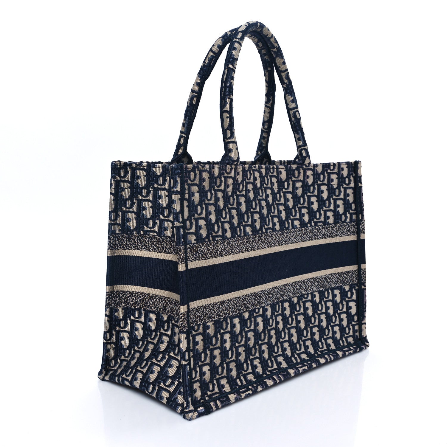 Christian Dior Oblique Medium Book Tote Blue Multicolor 3 of 10