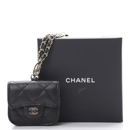 Chanel Caviar Quilted Airpods Pro Case Black 8 of 8