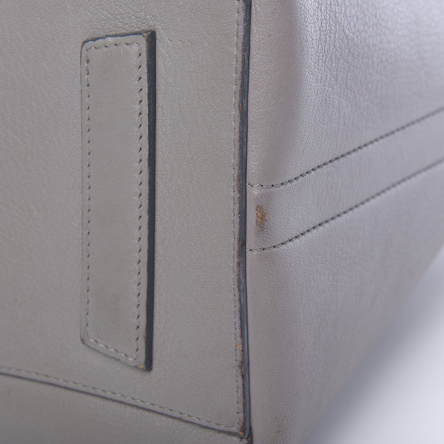 Sugar Goatskin Medium Antigona Pearl Grey