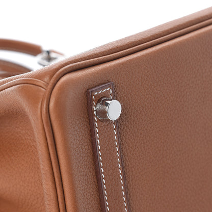 Hermes Natural Barenia Faubourg Birkin 25 Fauve 7 of 31