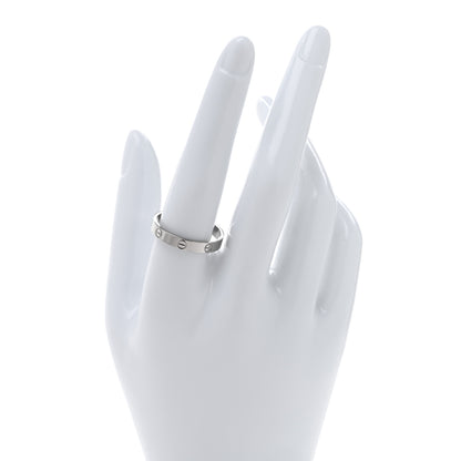 Cartier 18K White Gold 3.5mm LOVE Wedding Band Ring 62 10 2 of 5