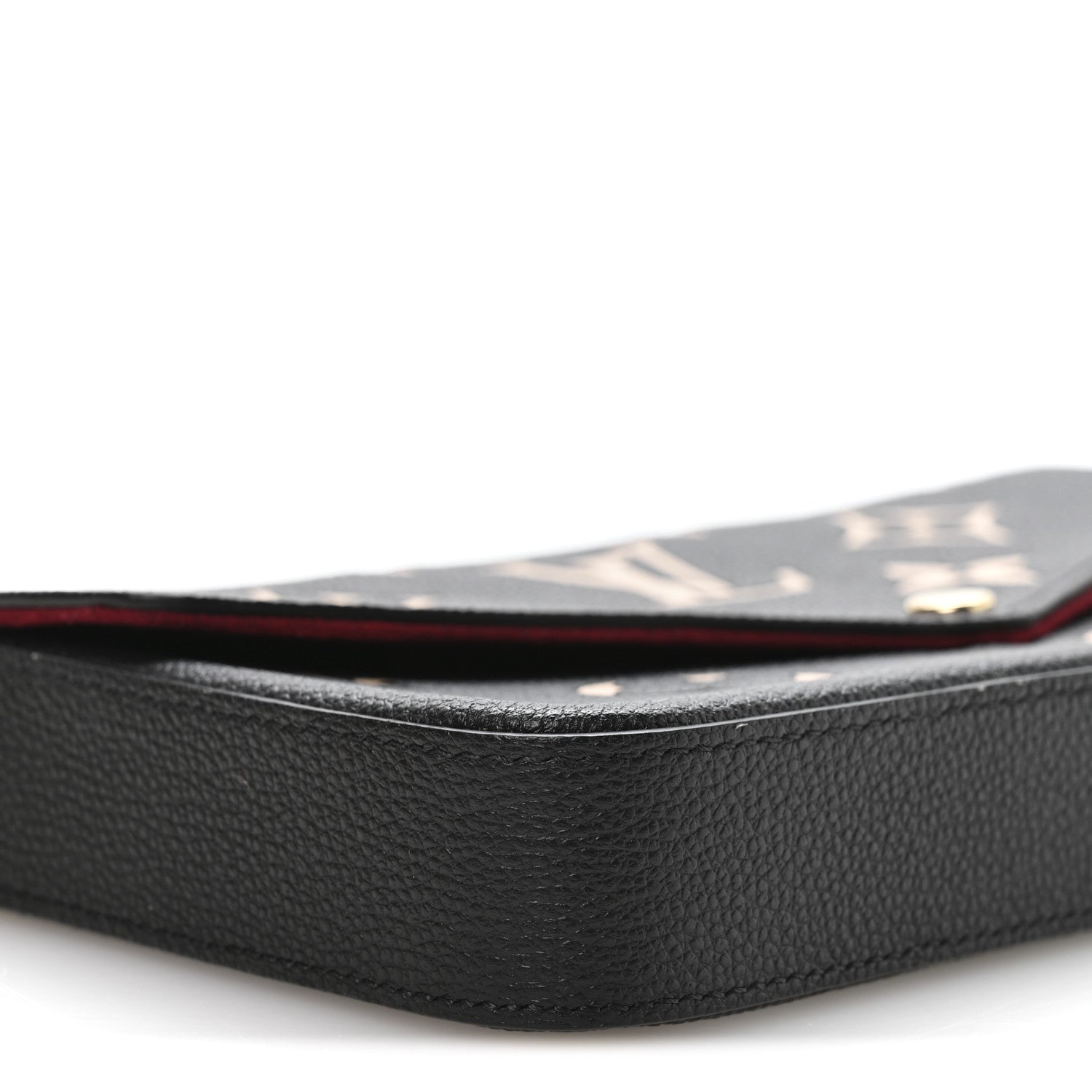 Louis Vuitton Empreinte Monogram Giant Felicie Pochette Black Beige 9 of 11