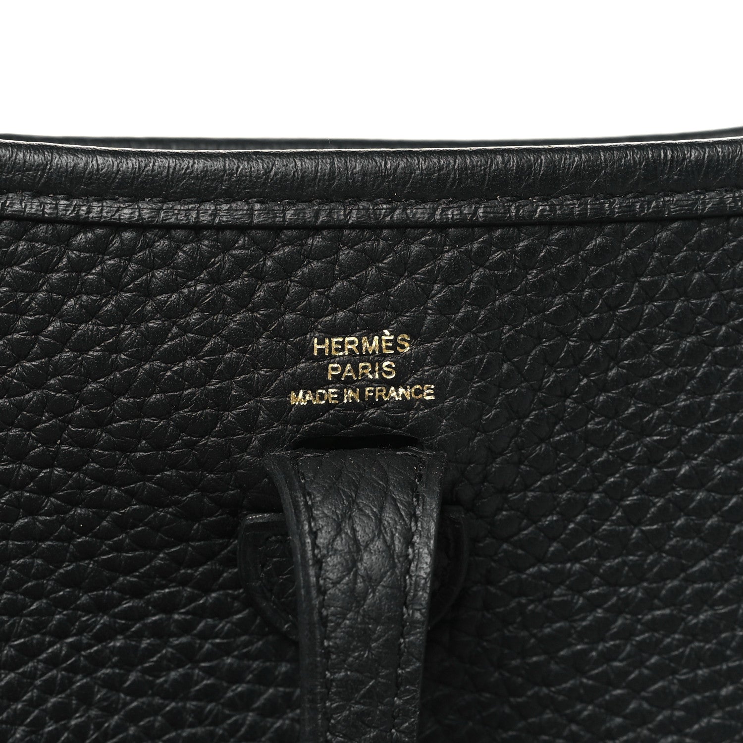 Hermes Taurillon Clemence Evelyne TPM Black 6 of 11