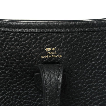 Hermes Taurillon Clemence Evelyne TPM Black 6 of 11