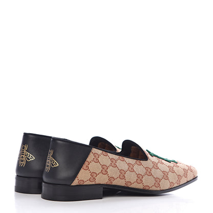 Gucci X MLB GG Monogram LA Dodgers Embroidered Mens Loafers 8.5 Beige Ruggine Black 4 of 8