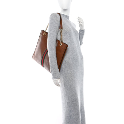 Gucci Calfskin Large Rajah Chain Tote Cuir 2 of 10