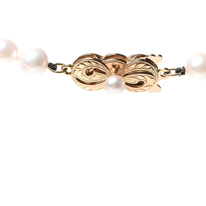 Mikimoto 18K Yellow Gold Akoya Pearl 5.5-6mm Strand Necklace 16" 4 of 5