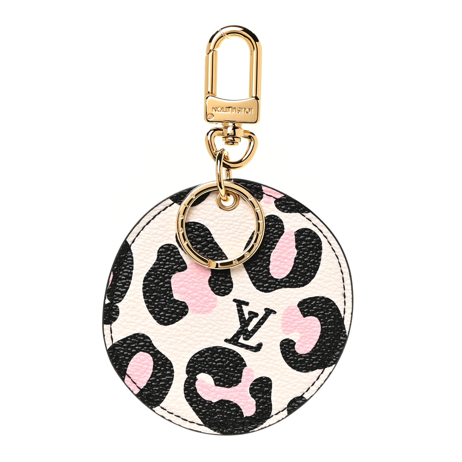 Louis Vuitton Monogram Wild At Heart Illustre Bag Charm Key Ring Black 1 of 4