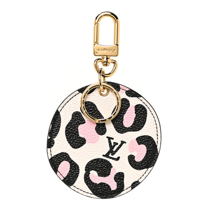 Louis Vuitton Monogram Wild At Heart Illustre Bag Charm Key Ring Black 1 of 4