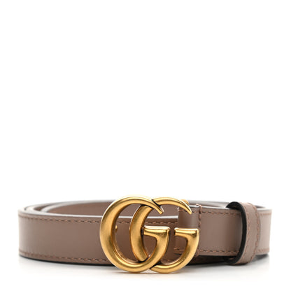 Gucci Calfskin Double G 20mm Belt 70 28 Porcelain Rose 1 of 5