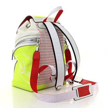 Christian Louboutin Calfskin Explorafunk Backpack Bianco Fluo Yellow 3 of 10