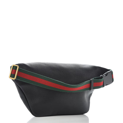 Gucci Grained Calfskin Logo Belt Bag Black 3 of 9