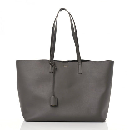 Saint Laurent Calfskin Large Shopping Tote Fog 3 of 15