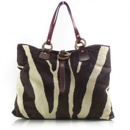 Valentino Garavani Calf Hair Zebra Print Tote 1 of 10