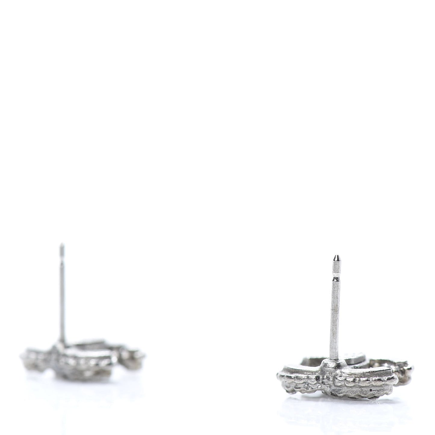 Crystal Mini Timeless CC Earrings Silver