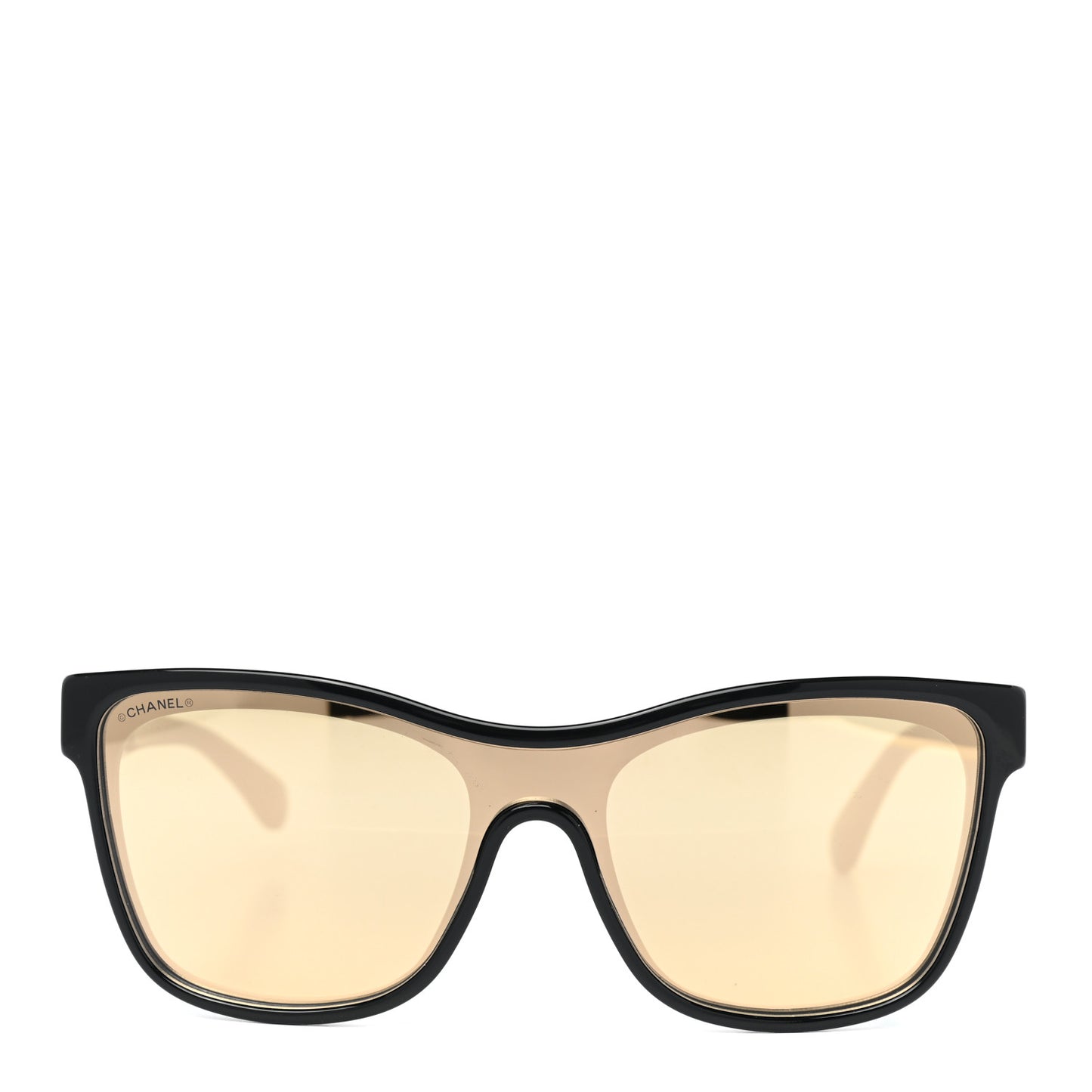 Acetate Logo Shield Sunglasses 5418 Black
