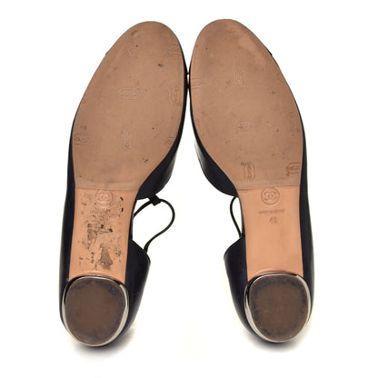 Chanel Lambskin Patent Cap Toe T Strap Flats 41 Black 12 of 14