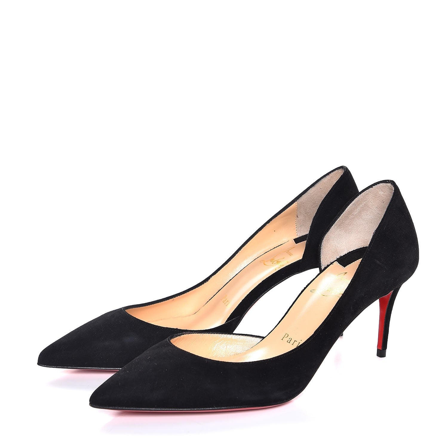 Christian Louboutin Veau Velours Iriza 70 Pumps 35.5 Black 2 of 8
